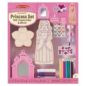 Melissa and Doug Decorate Your Own Wooden Princess Set