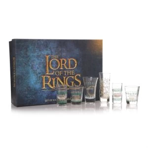 Lord Of The Rings - Set of 6 Glasses Set