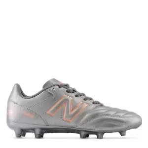 New Balance 442 V2 Academy Firm Ground Football Boots - Silver