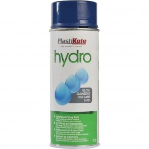 Plasti-Kote Hydro Spray Paint Gloss Dark Blue 350ml