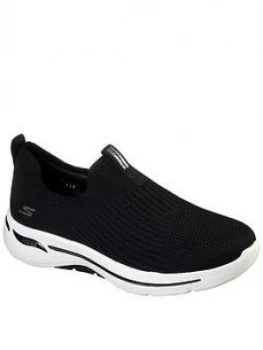 Skechers Iconic Go Walk Arch Fit Slip On Pumps, Black, Size 4, Women