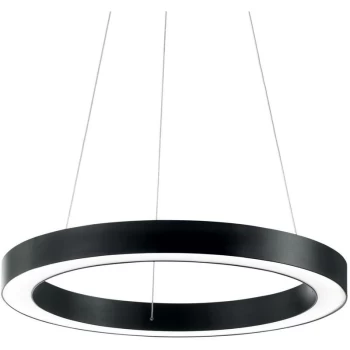 Ideal Lux Lighting - Ideal Lux Oracle - Integrated LED Small Ceiling Pendant Black 3000K