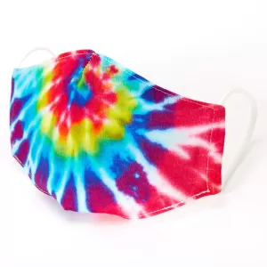 Rainbow Tie Dye Face Covering - Large