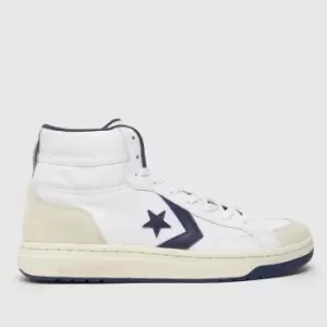 Converse pro blaze v2 trainers in white & blue