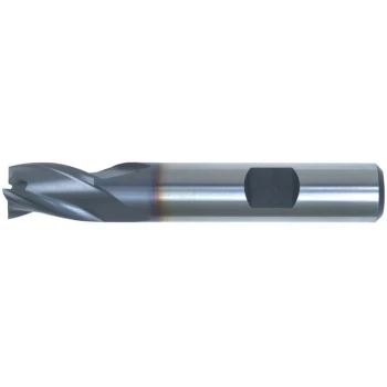 12.00MM HSS-Co 8% 3 Flute Weldon Shank Short Series Slot Drills - TiCN - Swisstech