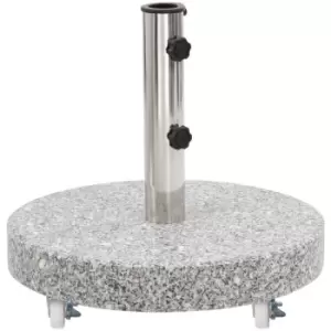 Vidaxl - Parasol Base Granite 30 kg Round Grey Grey