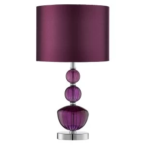 Searchlight Lighting Collection Rae Stacked Purple Table Lamp