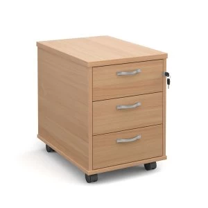 Dams Maestro Three-Drawer Mobile Desk Pedestal 600mm - Beech