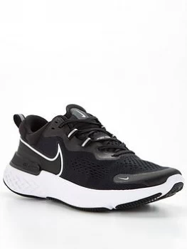 Nike React Miler 2 - Black/White, Size 7, Men