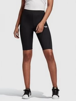 adidas Originals R.Y.V Cycling Shorts - Black, Size 18, Women