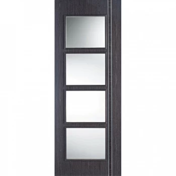 LPD Zanzibar Fully Finished Ash Grey Glazed Internal Door - 1981mm x 686mm (78 inch x 27 inch)