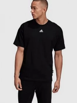 Adidas 3-Stripe T-Shirt - Black, Size 2XL, Men