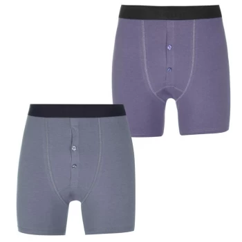 Firetrap 2 Pack Boxers - Dk Grey/Grey