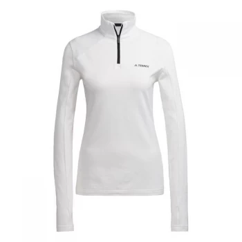 adidas Terrex Everyhike Half-Zip Fleece Jacket Womens - White