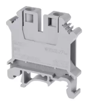 Phoenix Contact Grey UK 6 N Standard Din Rail Terminal, 24 8 AWG, 0.2 6mm, ATEX, 800 V