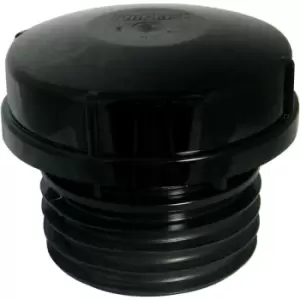 110MM AIR ADMITTANCE VALVE - PUSH FIT BLACK - Black