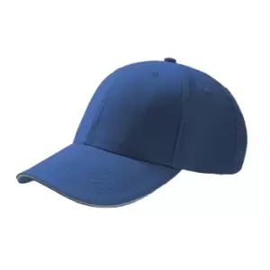 Atlantis Sport Sandwich 6 Panel Baseball Cap (Pack of 2) (One Size) (Royal)