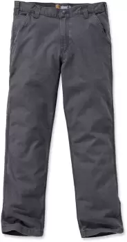 Carhartt Rugged Flex Rigby Dungaree Pants, grey, Size 42, grey, Size 42