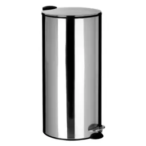 Premier Housewares 30L Pedal Bin - Mirrored