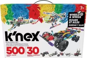 K'NEX Classics 500 Pc/ 30 Model Wings and Wheels Construction Kit