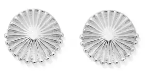 ChloBo SEST3214 Sunburst Sterling Silver Stud Earrings Jewellery