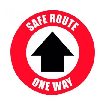 Social Distance Marker Safe Route One Way 235mm SDM06