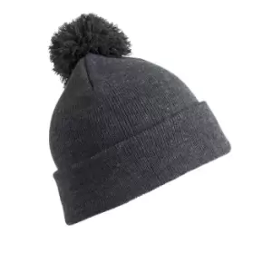 Result Womens/Ladies Winter Essentials Pom Pom Beanie (One Size) (Grey)