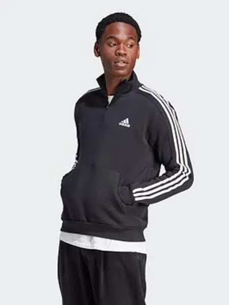 adidas 3 Stripe Zip Top Mens - Size S