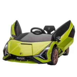 Homcom Lamborghini SIAN Ride On Electric Car 12V, Green