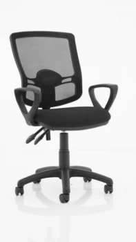 Eclipse Plus II Mesh Deluxe Chair Black loop Arms KC0304