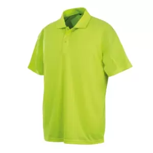 Spiro Unisex Adults Impact Performance Aircool Polo Shirt (S) (Flo Yellow)
