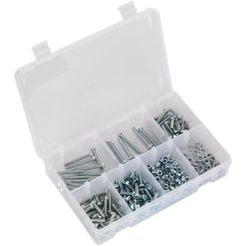 Sealey High Tensile Set Screw, Nut and Washer Assortment M5 Pack of 444