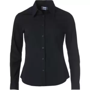 Clique Womens/Ladies Clare Formal Shirt (M) (Black)