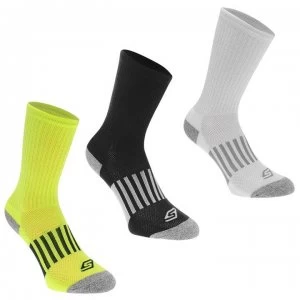 Skechers Performance Division 3 Pack Crew Socks Junior Boys - Yellow