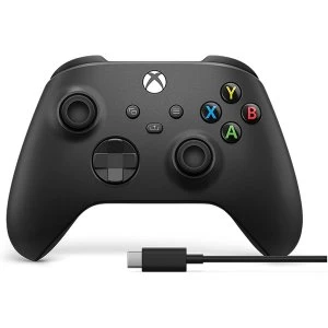 Xbox Wireless Controller Carbon Black + USB-C Cable (Xbox Series X/S)