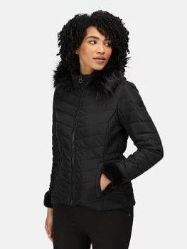 Regatta Winslow Quilted Jacket - Black, Size 8, Women