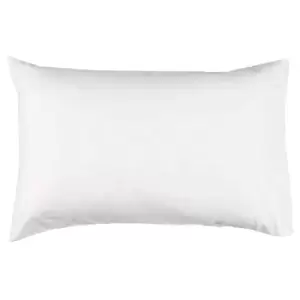 Paoletti Plain Housewife Pillowcase (Pack of 2) (One Size) (White)