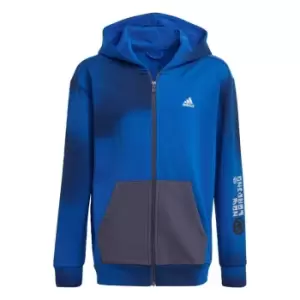 adidas ARKD3 Full-Zip Hoodie Kids - Royal Blue / Black / Shadow Na