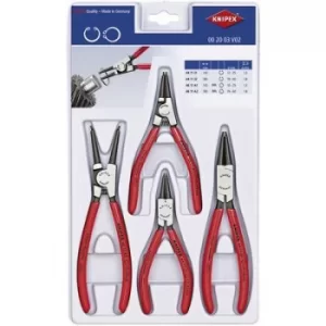 Knipex 00 20 03 V02 Circlip pliers set Suitable for Outer and inner rings 19-60 mm, 12-25mm 10-25 mm, 19-60 mm Tip shape Straight