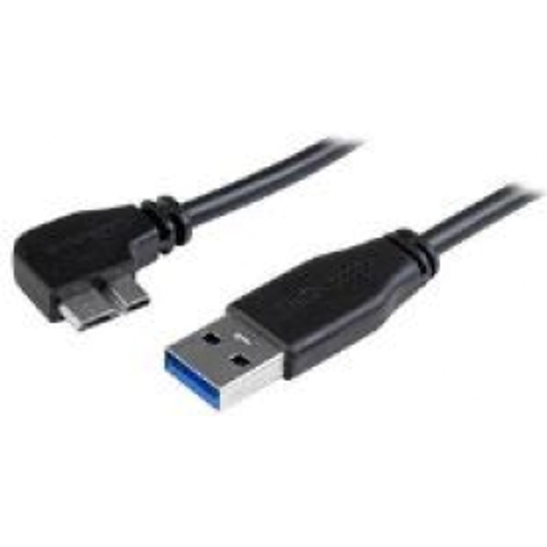 StarTech 1m3 Feet Slim Micro USB 3.0 Cable Mm Left angle Micro usb