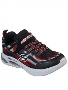 Skechers Boys Skech Air Dual Strap Trainer, Black, Size 11.5 Younger