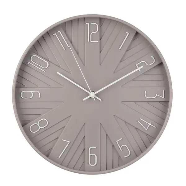 HOMETIME Hometime Round Wall Clock Dove Grey Multi