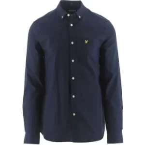 Lyle and Scott Dark Navy Regular Fit Oxford Shirt