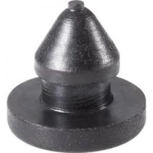 PB Fastener 1308 01 Snap in Foot Black x H 9mm x 8.6 mm