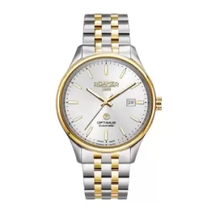 Roamer 983983 47 15 50 Optimus Two Tone Bracelet Automatic Wristwatch