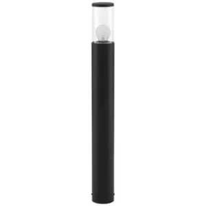 Athens Outdoor Bollard Dark Grey Aluminium, Clear LED E27 IP65 - Merano