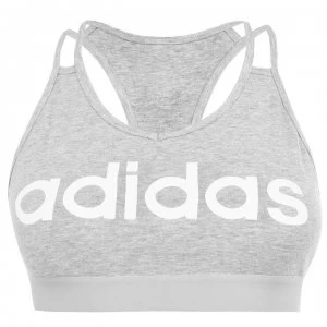 adidas Linear Sports Bra Ladies - MGH/White