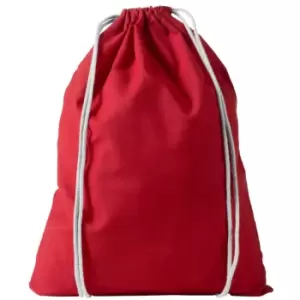 Bullet Oregon Cotton Premium Rucksack (44 x 32 cm) (Red)