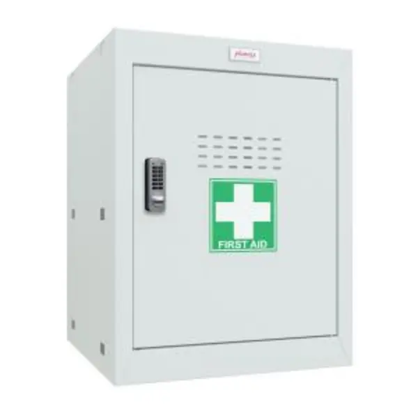 Phoenix MC Series Size 2 Cube Locker in Light Grey with Electronic