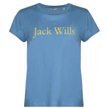 Jack Wills Forstal Boyfriend T-Shirt - Pale Blue